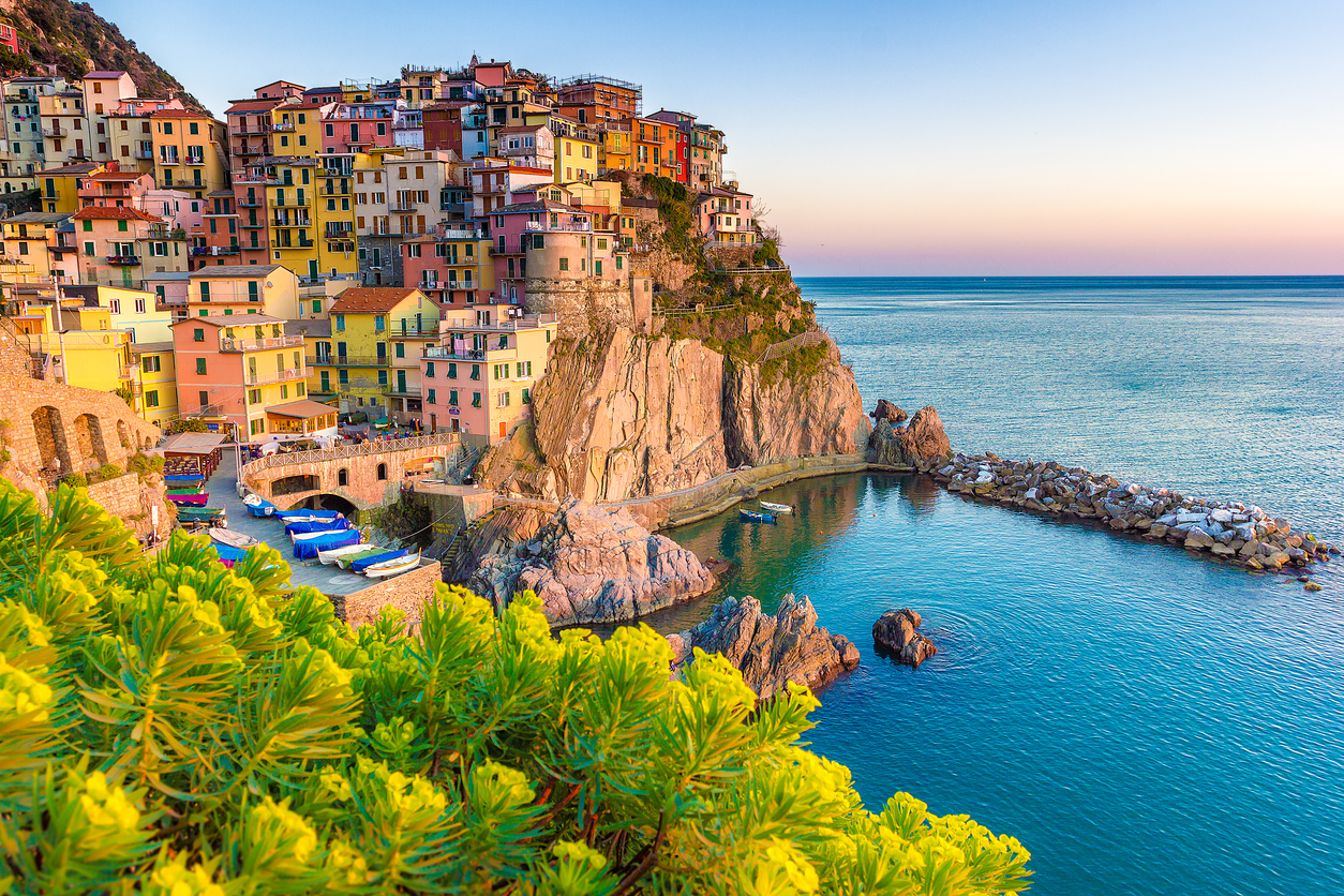 Sunset in Manarola, Cinque Terre, Italy